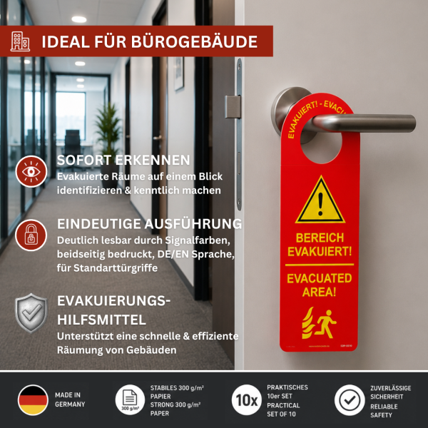Türanhänger Evakuierung
