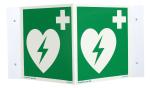 AED Rechtwinkliges Nasenschild /Winkelschild